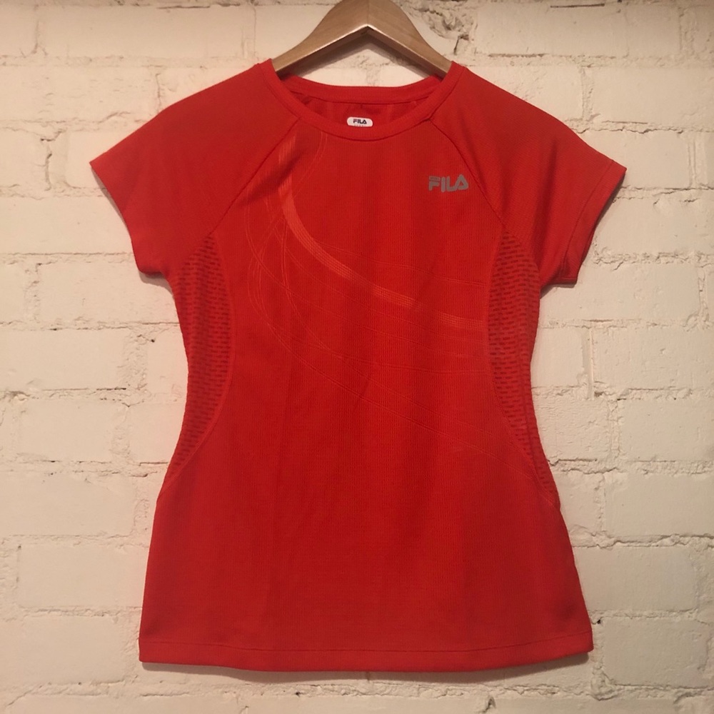 FILA Athletic T-Shirt - Bright Orange/Red